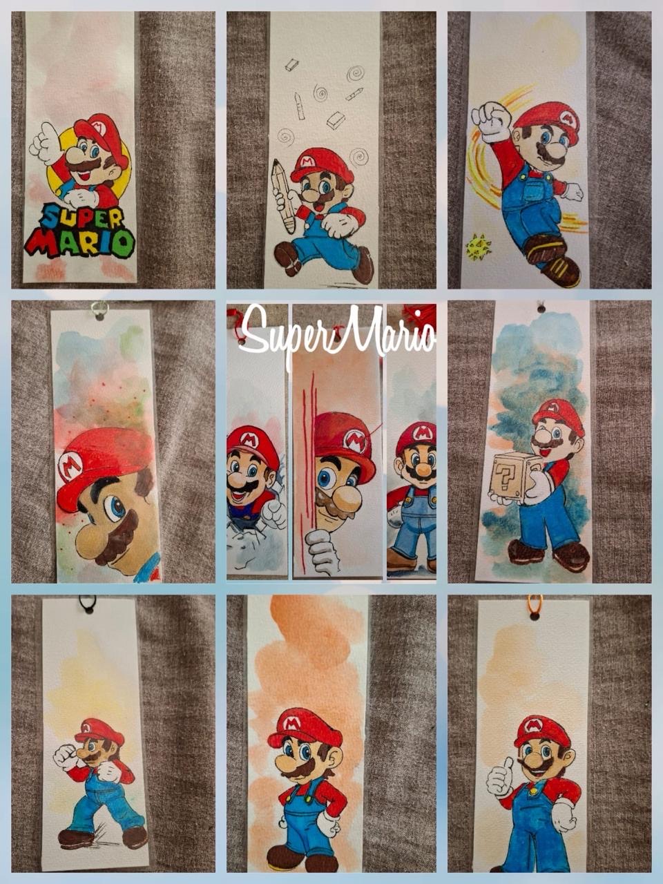 Segnalibro personalizzato a tema Super Mario